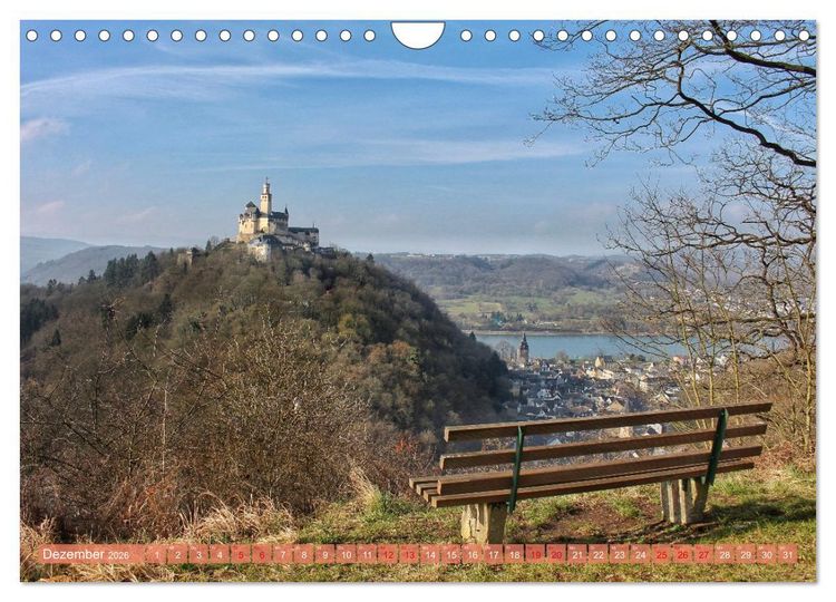 Produktbild: Sch&ouml;ne Aussichten B&auml;nke zum Verweilen (Wandkalender 2026 DIN A4 quer), CALVENDO Monatskalender
