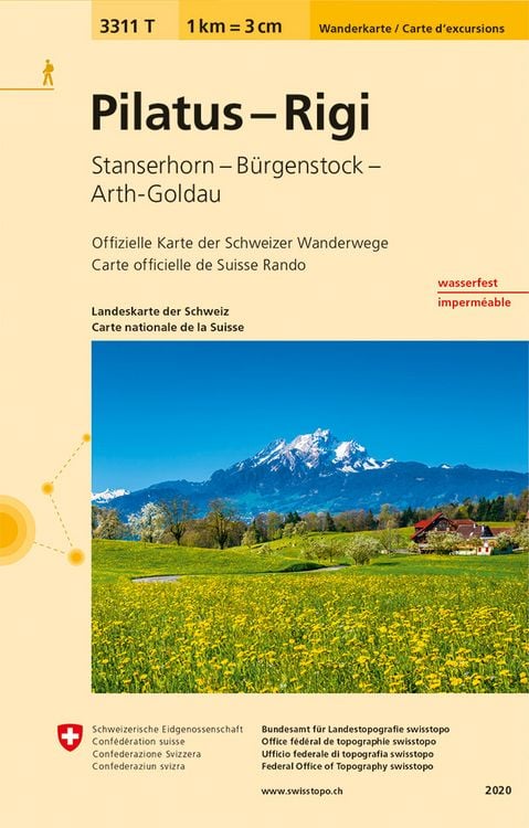 Produktbild: 3311T Pilatus - Rigi Wanderkarte