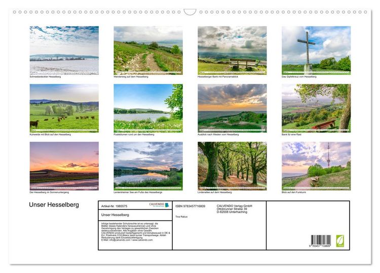 Produktbild: Unser Hesselberg (Wandkalender 2026 DIN A2 quer), CALVENDO Monatskalender