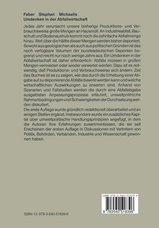 Produktbild: Umdenken in der Abfallwirtschaft