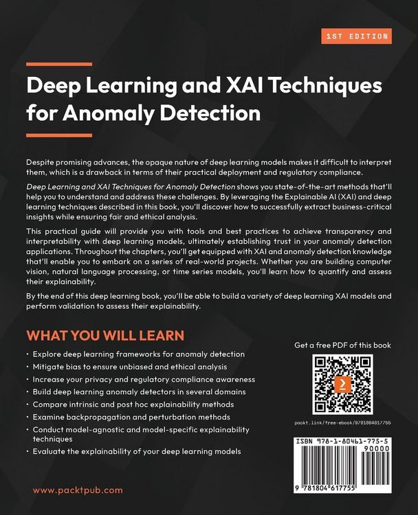 Produktbild: Deep Learning and XAI Techniques for Anomaly Detection