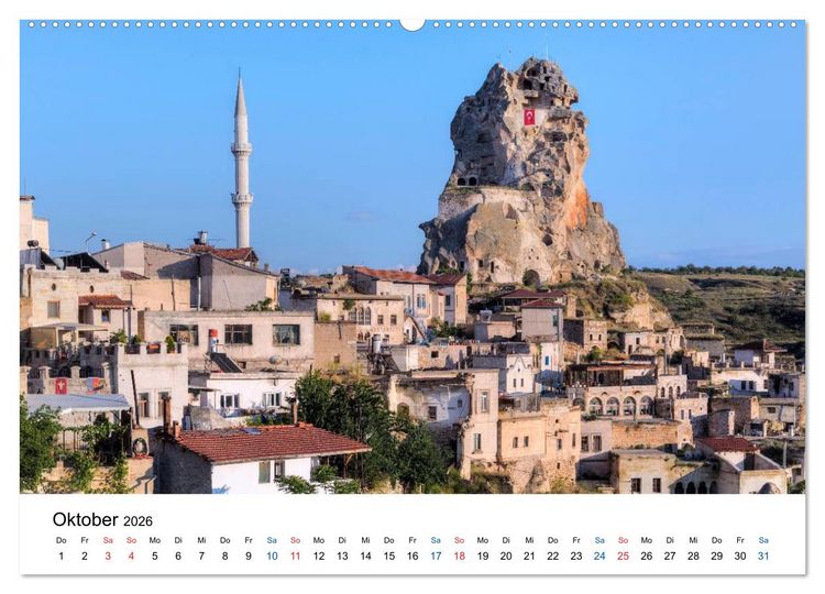 Produktbild: Kappadokien - Das M&auml;rchenland der T&uuml;rkei (hochwertiger Premium Wandkalender 2026 DIN A2 quer), Kunstdruck in Hochglanz