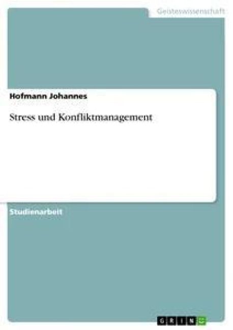 Produktbild: Stress und Konfliktmanagement