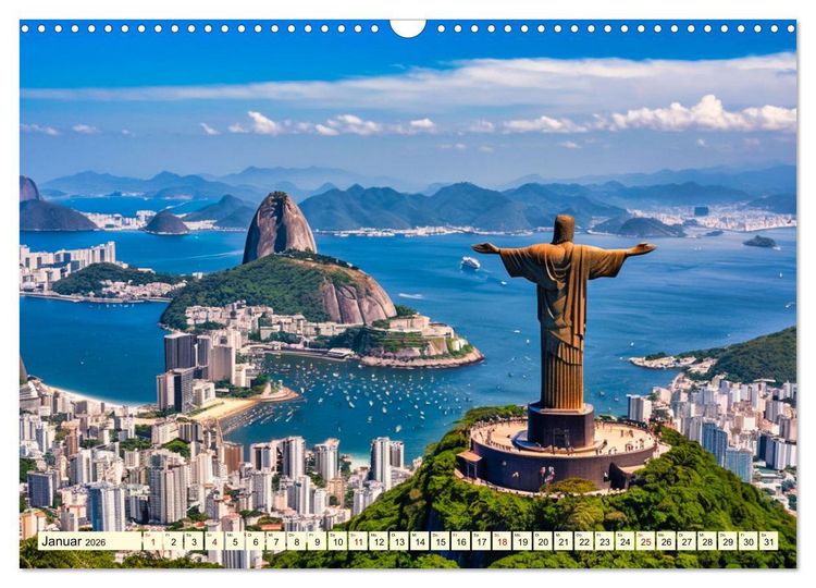 Produktbild: Typisch Brasilien (Wandkalender 2026 DIN A3 quer), CALVENDO Monatskalender