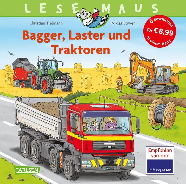 Bild vom Artikel LESEMAUS Sonderbände: Bagger, Laster und Traktoren – Alles über Fahrzeuge vom Autor Christian Tielmann