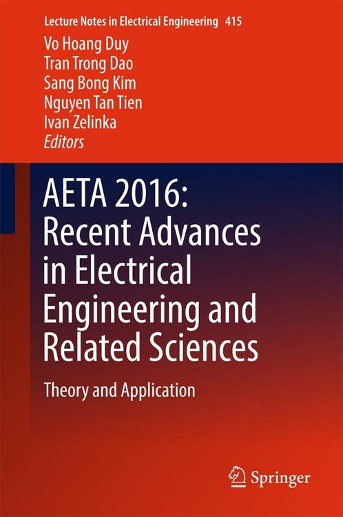 Produktbild: AETA 2016: Recent Advances in Electrical Engineering and Related Sciences