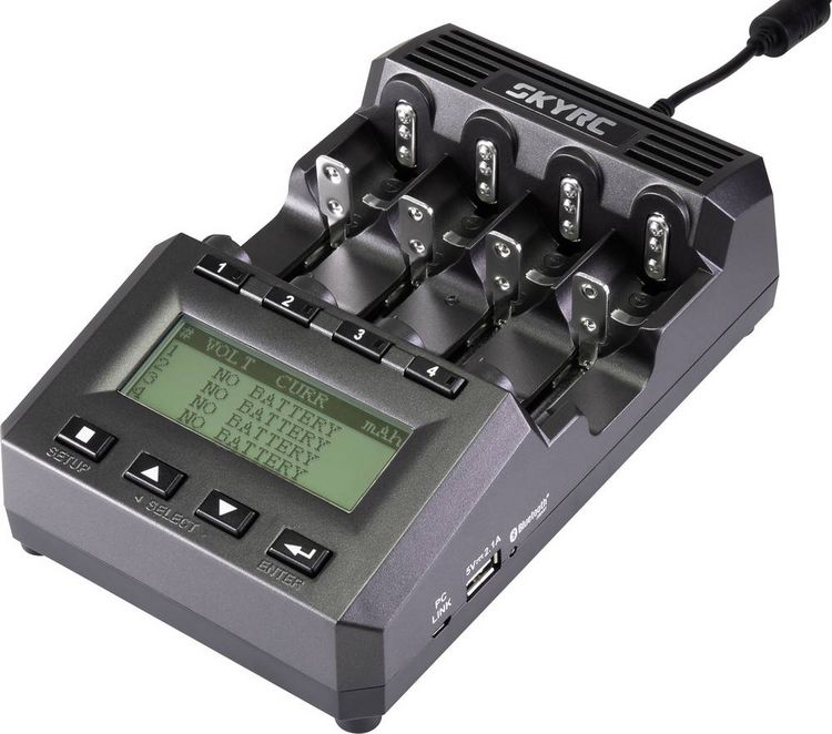 Produktbild: SKYRC MC3000 Rundzellen-Ladeger&auml;t LiIon, LiFePO, LiPo, NiCd, NiMH, NiZn, RAM 10440, 14500, 16340, 16650, 17500, 17670, 18490