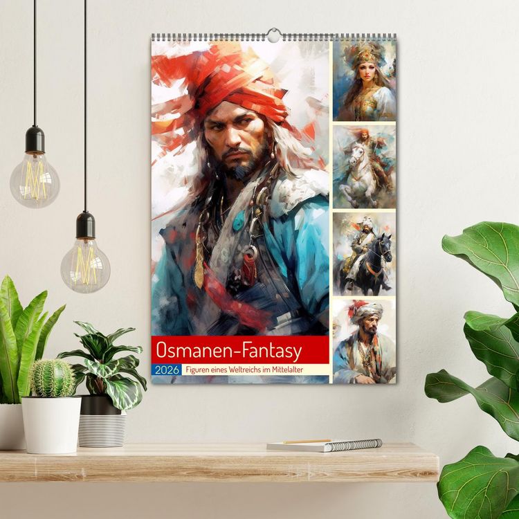 Produktbild: Osmanen-Fantasy. Figuren eines Weltreichs im Mittelalter (Wandkalender 2026 DIN A2 hoch), CALVENDO Monatskalender