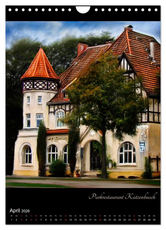 Produktbild: Herten - Digital gemalt (Wandkalender 2026 DIN A4 hoch), CALVENDO Monatskalender