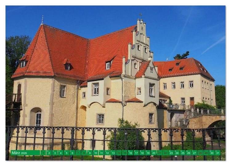 Produktbild: Schl&ouml;sser und Burgen zwischen Werra und Elbe (Wandkalender 2026 DIN A3 quer), CALVENDO Monatskalender