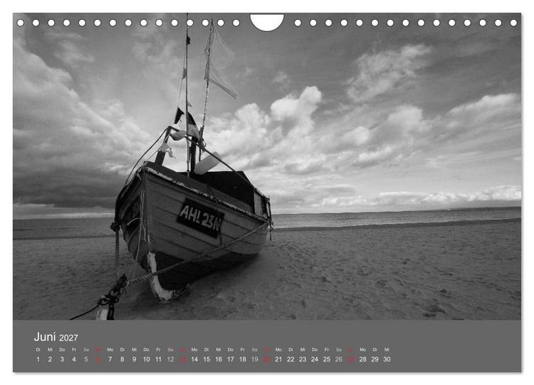 Produktbild: Ostsee - von schwarz bis wei&szlig; (Wandkalender 2027 DIN A4 quer), CALVENDO Monatskalender