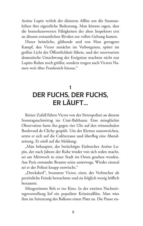 Produktbild: Ars&egrave;ne Lupin &ndash; Viktor von der Sittenpolizei. Detektivroman. Maurice Leblanc
