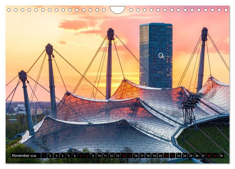 Produktbild: M&Uuml;NCHEN Impressionen einer Weltstadt (Wandkalender 2026 DIN A4 quer), CALVENDO Monatskalender