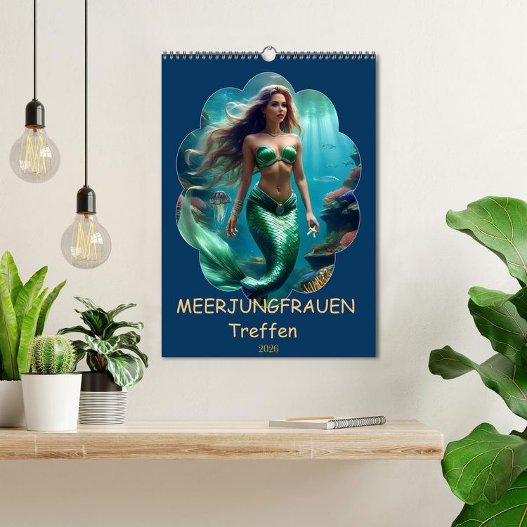 Produktbild: MEERJUNGFRAUEN Treffen (Wandkalender 2026 DIN A3 hoch), CALVENDO Monatskalender