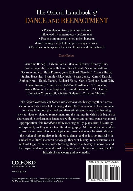 Produktbild: Oxford Handbook of Dance and Reenactment