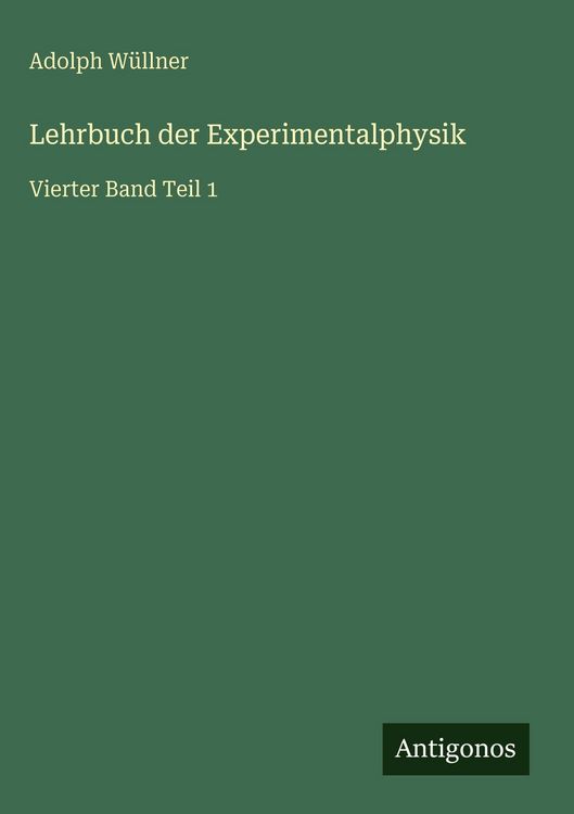 Produktbild: Lehrbuch der Experimentalphysik