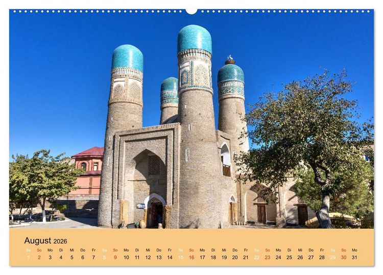 Produktbild: Uzbekistan - m&auml;rchenhafte Seidenstra&szlig;e (Wandkalender 2026 DIN A2 quer), CALVENDO Monatskalender