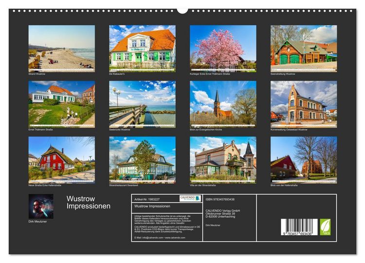 Produktbild: Wustrow Impressionen (hochwertiger Premium Wandkalender 2026 DIN A2 quer), Kunstdruck in Hochglanz
