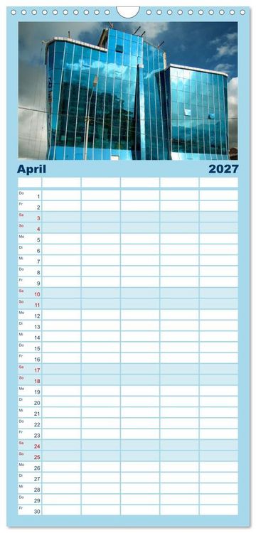 Produktbild: Familienplaner 2027 - UB, Ulan Bator, Ulaanbaatar mit 5 Spalten (Wandkalender, 21 x 45 cm) CALVENDO