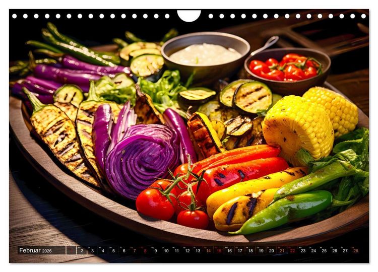 Produktbild: BBQ Feuerzauber - Grillkalender (Wandkalender 2026 DIN A4 quer), CALVENDO Monatskalender