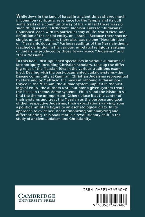 Produktbild: Judaisms and Their Messiahs at the Turn of the Christian Era