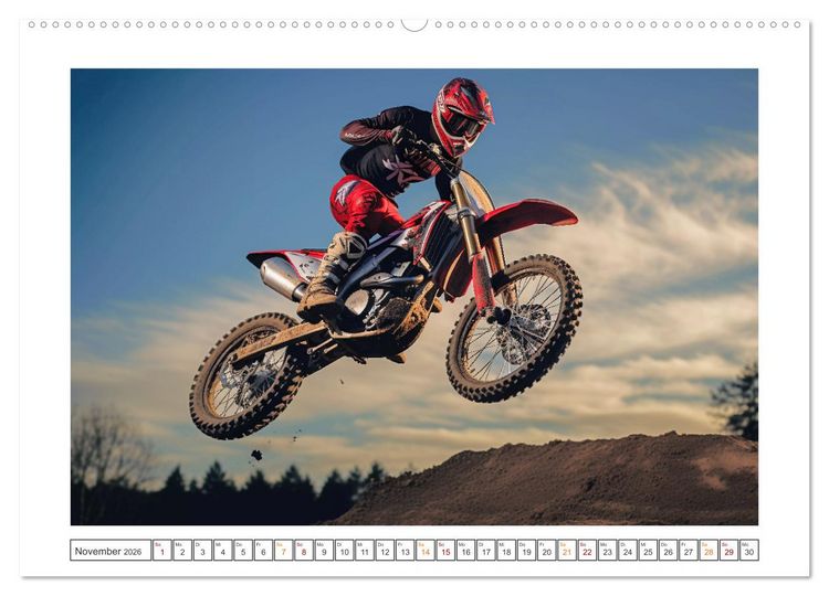 Produktbild: Motorcross Welt (Wandkalender 2026 DIN A2 quer), CALVENDO Monatskalender