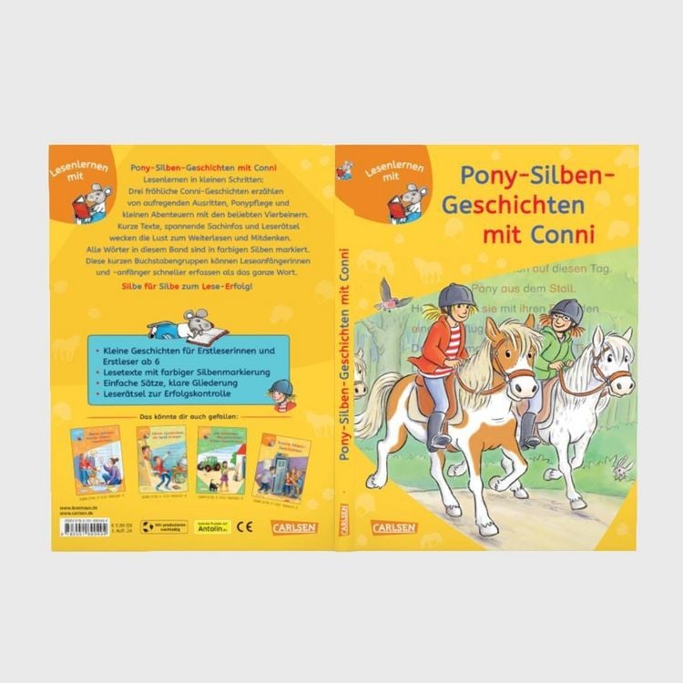 Produktbild: LESEMAUS zum Lesenlernen Sammelb&auml;nde: Pony-Silben-Geschichten mit Conni