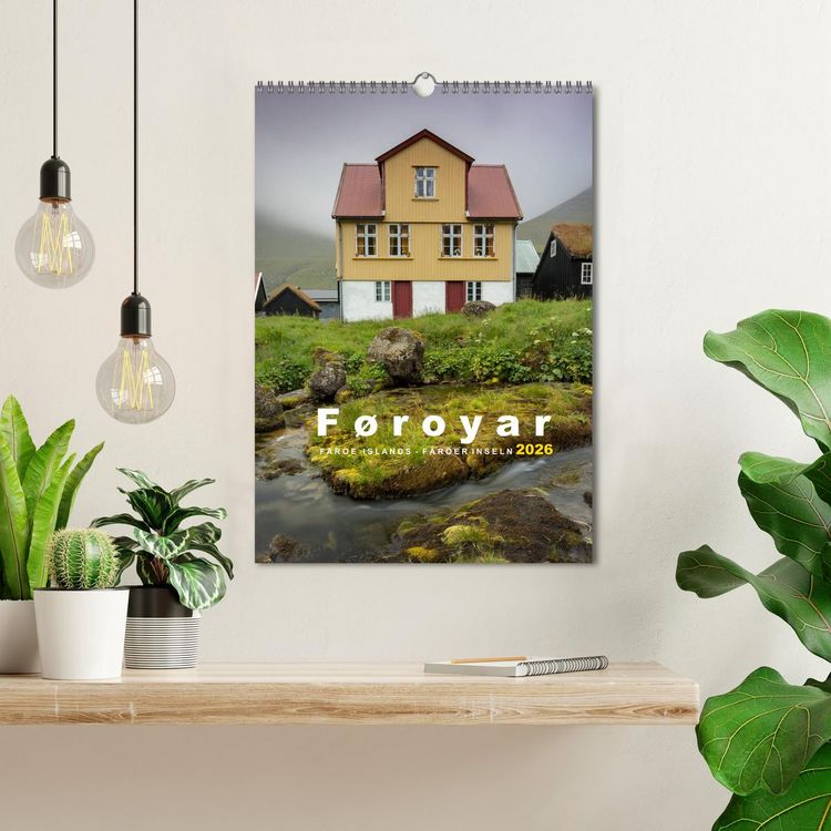 Produktbild: F&oslash;royar - Faroe Islands - F&auml;r&ouml;er Inseln (Wandkalender 2026 DIN A3 hoch), CALVENDO Monatskalender