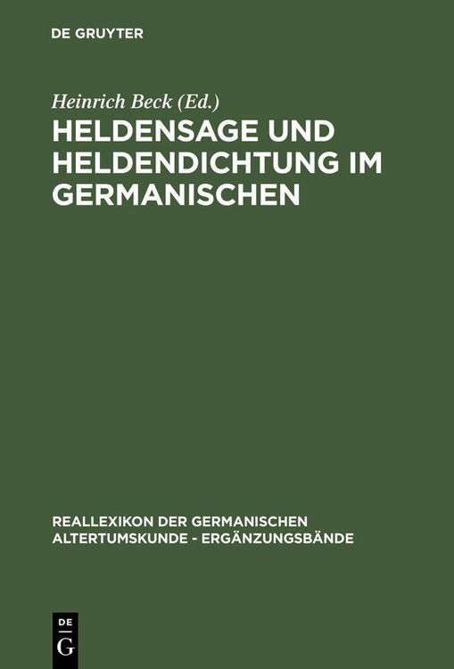 Produktbild: Heldensage und Heldendichtung im Germanischen