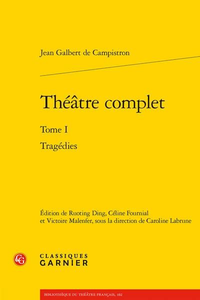 Produktbild: Theatre Complet Tome 1 : Tragedies