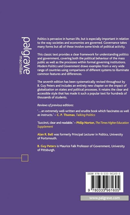 Produktbild: Modern Politics and Government