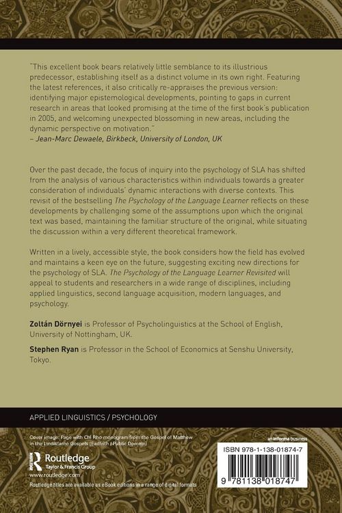Produktbild: The Psychology of the Language Learner Revisited