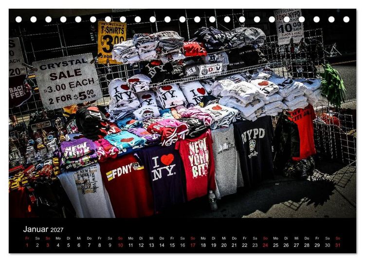 Produktbild: New York feeling (Tischkalender 2027 DIN A5 quer), CALVENDO Monatskalender