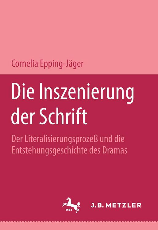 Produktbild: Die Inszenierung der Schrift