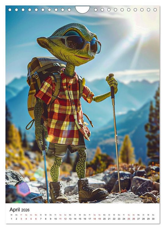 Produktbild: Aliens im Urlaub (Wandkalender 2026 DIN A4 hoch), CALVENDO Monatskalender