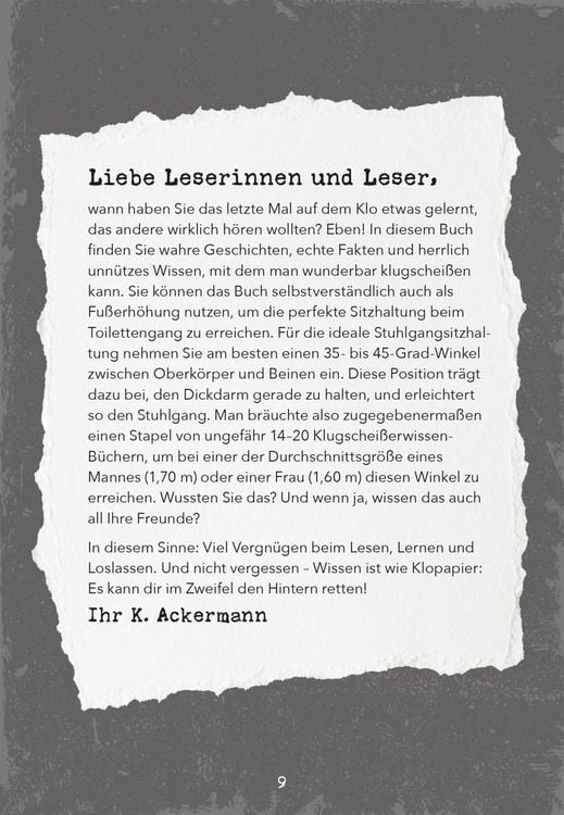 Produktbild: Klugschei&szlig;erwissen f&uuml;rs Klo