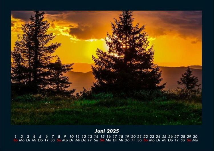Produktbild: Sonnenuntergang 2025 Fotokalender DIN A4