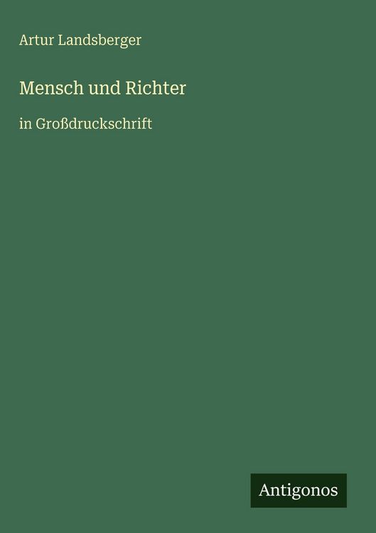 Produktbild: Mensch und Richter