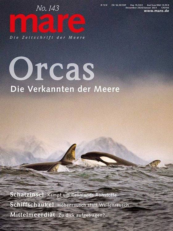 Produktbild: Mare - Die Zeitschrift der Meere / No. 143 / Orcas