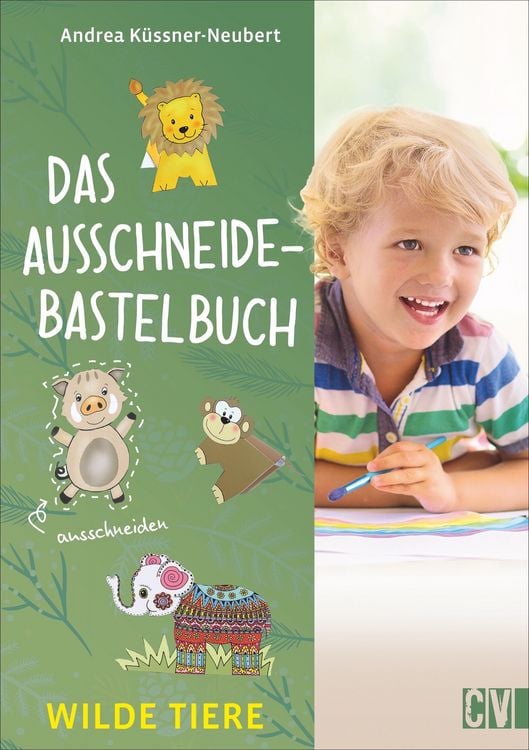 Produktbild: Das Ausschneide-Bastelbuch Wilde Tiere