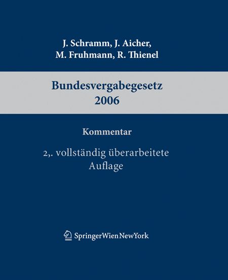 Produktbild: Kommentar zum Bundesvergabegesetz 2006