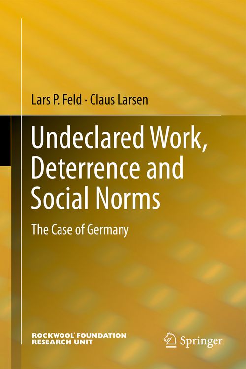 Produktbild: Undeclared Work, Deterrence and Social Norms