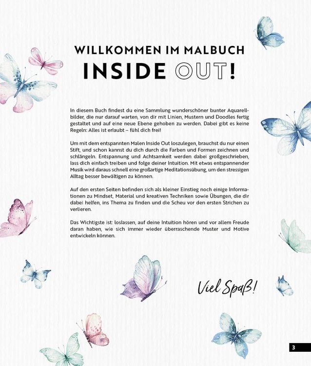 Produktbild: Malbuch Inside Out: Watercolor Europareise