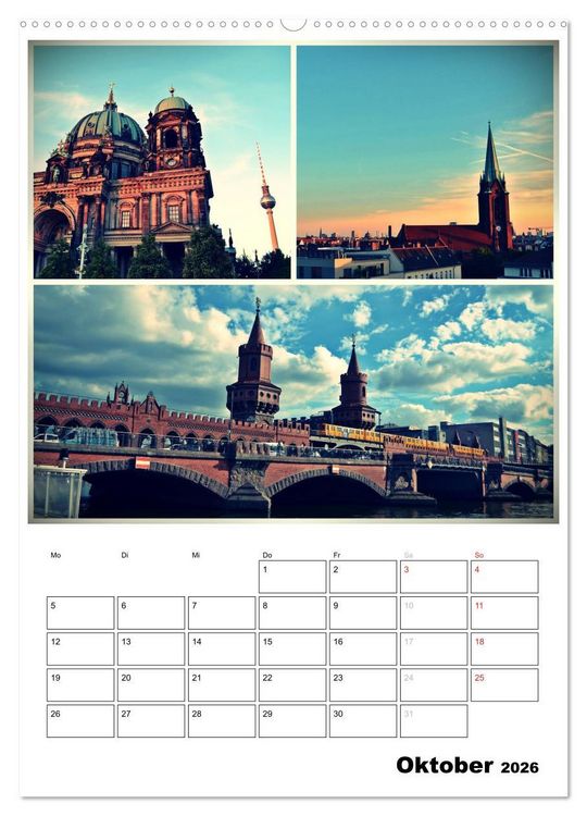 Produktbild: BERLIN / Planer (hochwertiger Premium Wandkalender 2026 DIN A2 hoch), Kunstdruck in Hochglanz