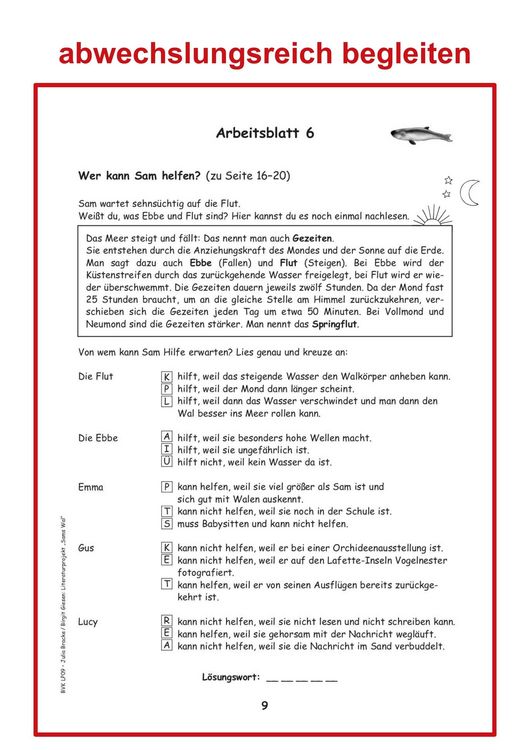 Produktbild: Literaturprojekt zu Sams Wal