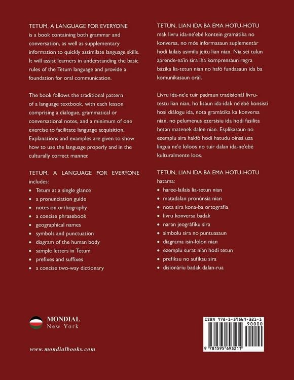 Produktbild: Tetum, A Language For Everyone (Tetun, Lian Ida Ba Ema Hotu-Hotu)