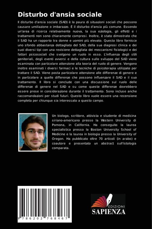 Produktbild: Disturbo d'ansia sociale