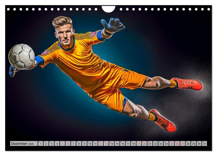 Produktbild: Fussball - Tormann in Aktion (Wandkalender 2026 DIN A4 quer), CALVENDO Monatskalender