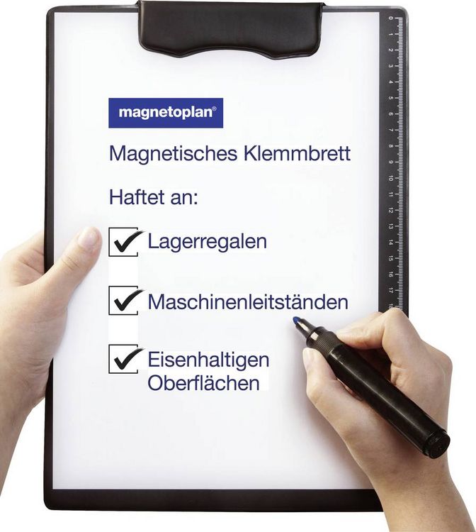 Produktbild: magnetoplan 1131512 Magnetische Klemmbrett Mappe (B x H) 225 mm x 318 mm