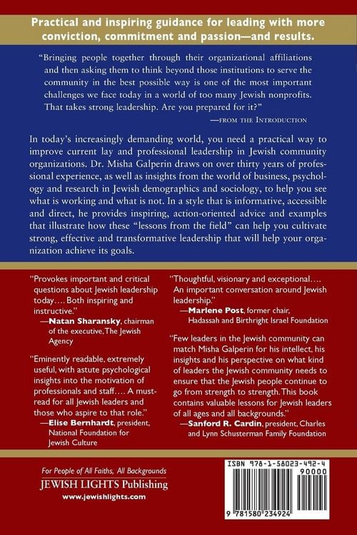 Produktbild: Reimagining Leadership in Jewish Organizations